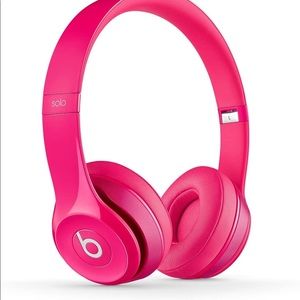 Matte Pink Beats Solo 2. New. No tags or box. Used once.